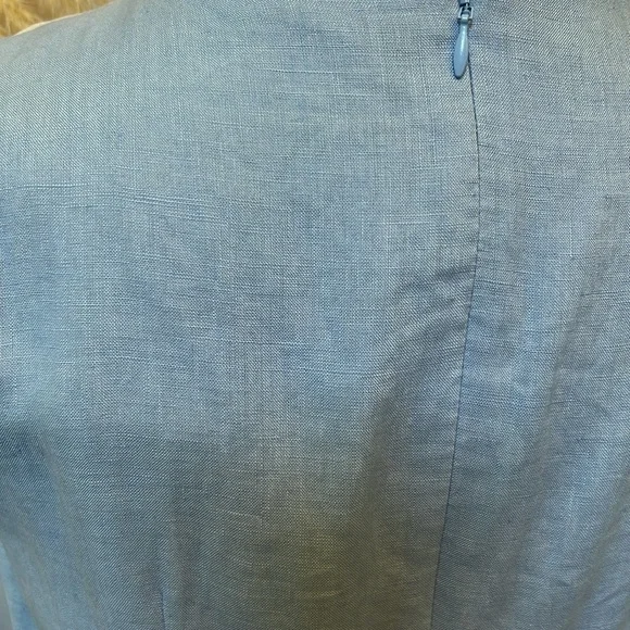 Lafayette 148 Color Block 100% Linen Maxi Sheath Dress Size 2 - Picture 7 of 9